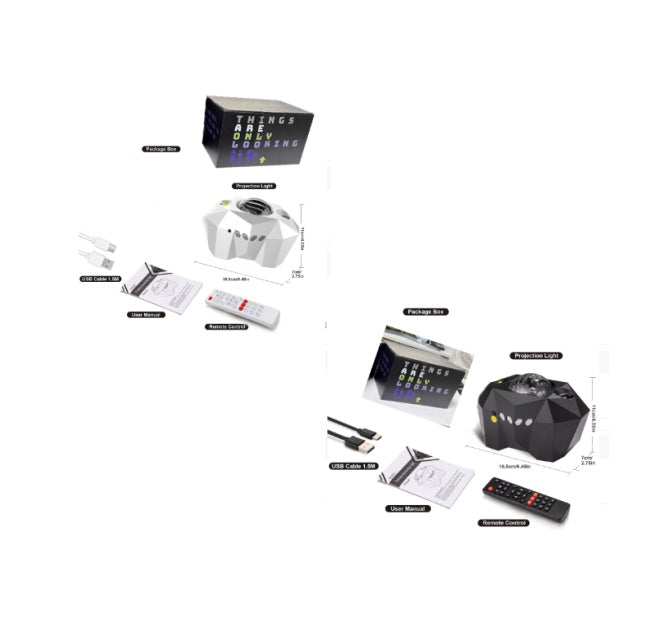 Water Pattern Ocean Star Projector Lamp with Bluetooth Speaker